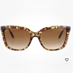 COACH Elegant Brown Tortoise Shell Sunglasses
